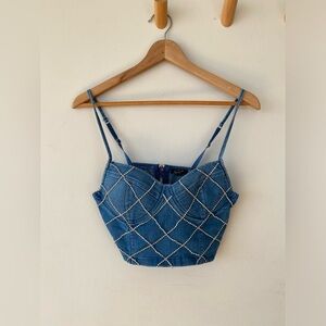 Los Angeles design brand new denim tank top